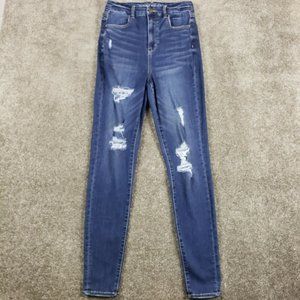 American Eagle Super High Rise Jeans! 10 xlong